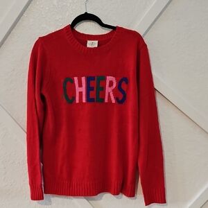St. John's Bay Red 'Cheers' Sweater
